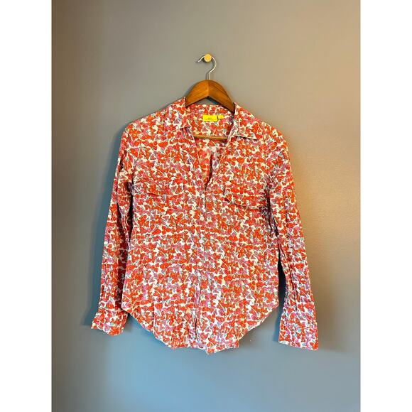 Roberta roller rabbit floral button down - Picture 1 of 5